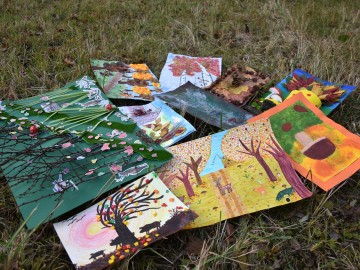 Relacja zdjęciowa z konkursu plastycznego „Barwy jesieni na Wzniesieniach – skarby lasu”, 